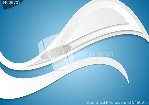 Image of Abstract corporate wavy pattern