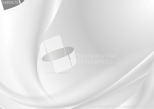 Image of Abstract grey pearl elegant waves