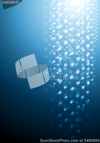 Image of Dark blue abstract sparkling background
