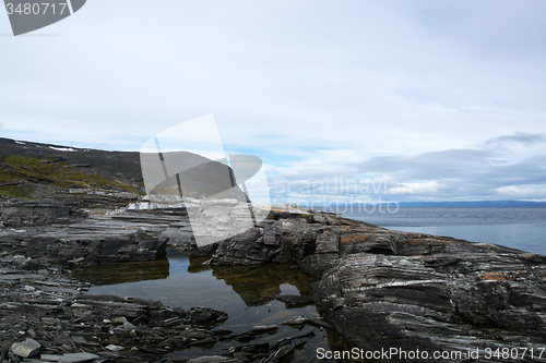 Image of Coast at the Porsangerfjord, Norway