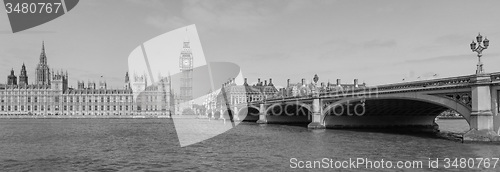 Image of Black and white View of London