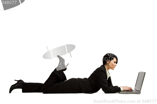 Image of Working businesswoman