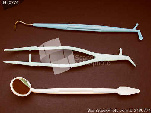 Image of Retro look Dentist tools