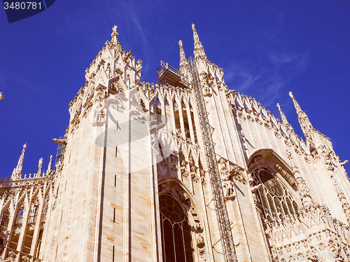 Image of Retro look Milan Cathedral