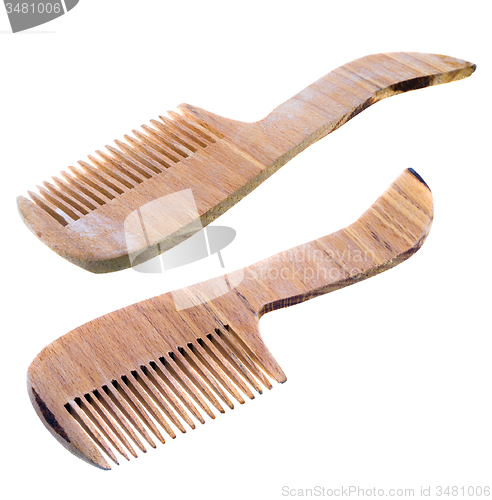 Image of wooden hairbrushes 