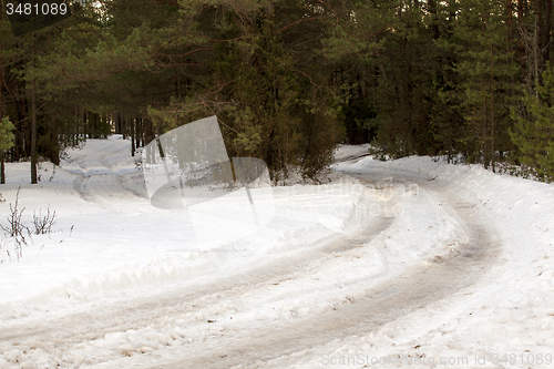 Image of the winter road  