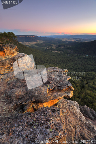 Image of Sunset over Megalong Valley Blue Mountains
