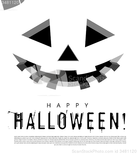 Image of Halloween background with pumpkins lantern