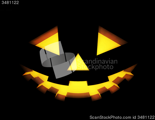 Image of Halloween background with pumpkins lantern