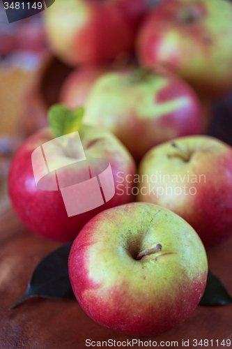 Image of harvest of apples