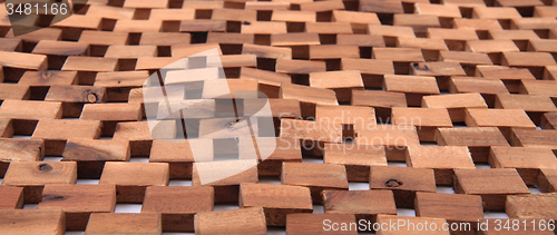 Image of wooden cubes texture
