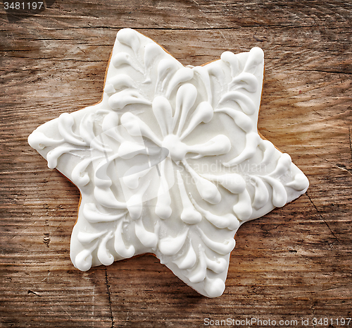 Image of Star shaped gingerbread cookie