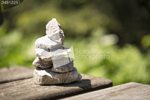 Image of Small stone pyramid