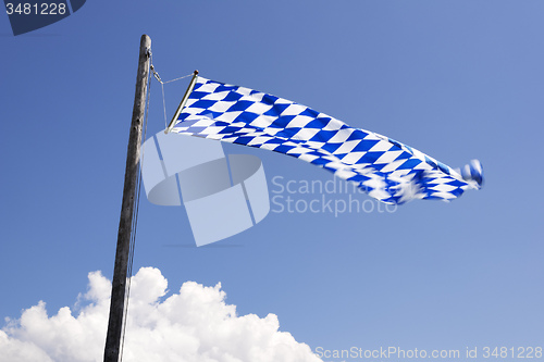 Image of Waving Bavarian flag