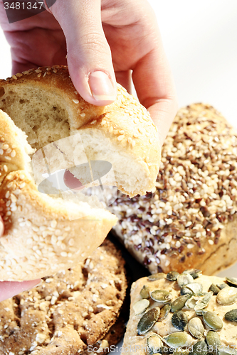 Image of Assortment of baked bread