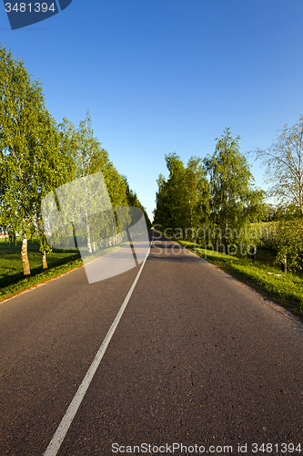 Image of the asphalted road  