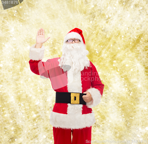 Image of man in costume of santa claus