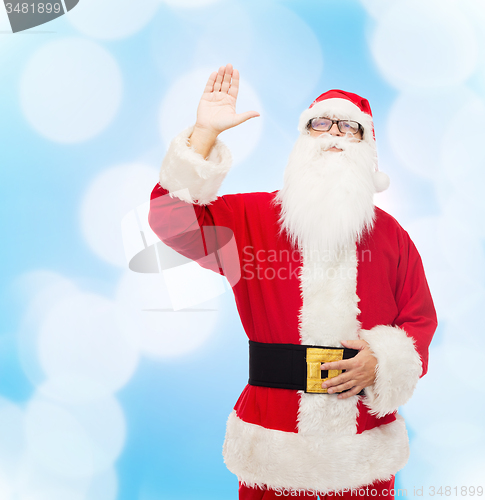 Image of man in costume of santa claus