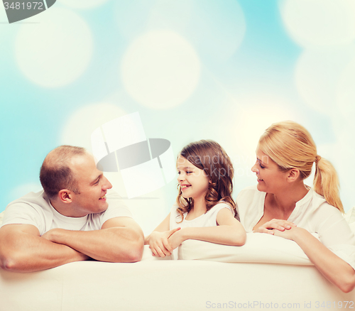 Image of happy family at home