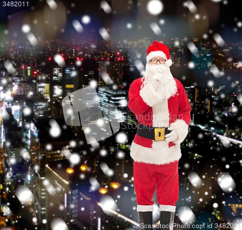 Image of man in costume of santa claus