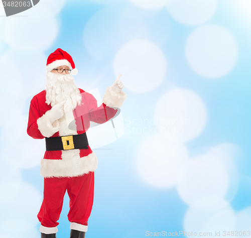 Image of man in costume of santa claus