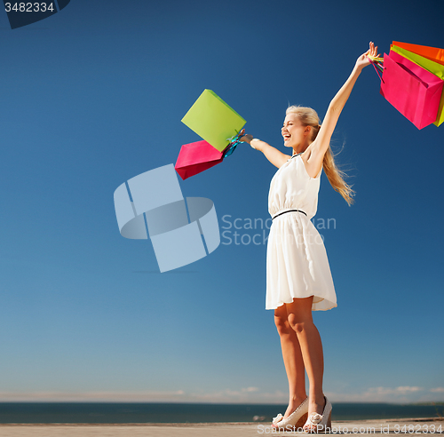 Image of woman with shopping bags