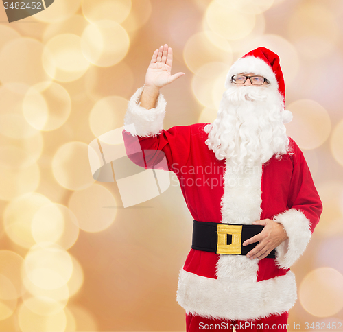 Image of man in costume of santa claus