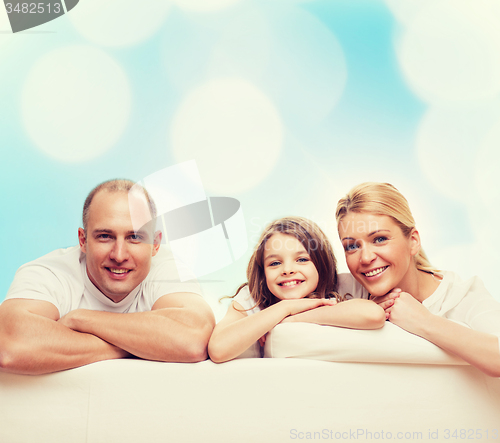 Image of happy family at home