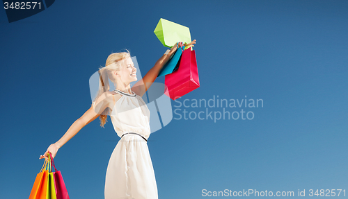 Image of woman with shopping bags