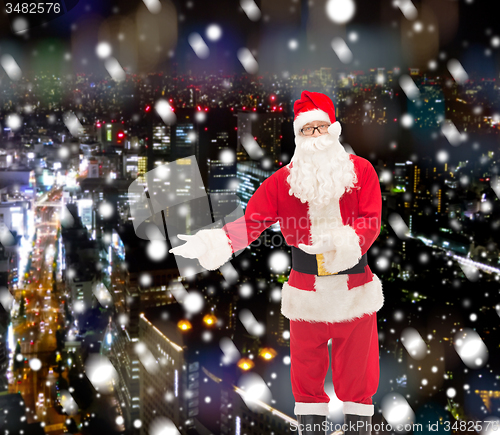 Image of man in costume of santa claus