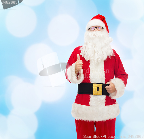 Image of man in costume of santa claus