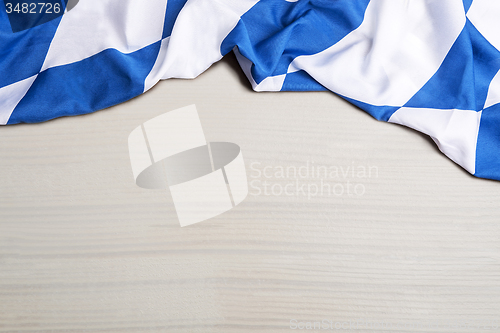 Image of Bavarian flag as a background for Oktoberfest