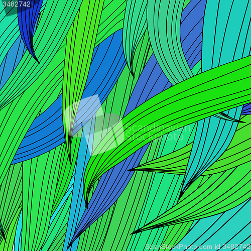 Image of Colorful Wave Background.