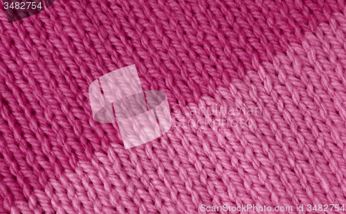 Image of Magenta and pink stockinette knitting background