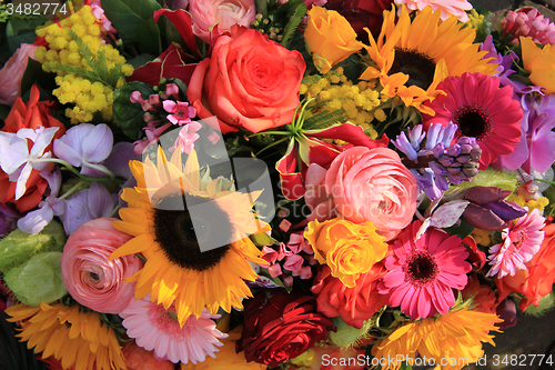 Image of Mixed bouquet in bright colors