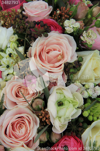 Image of Pink and white bridal arrangement