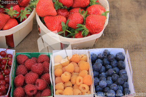 Image of Berries at a market stall