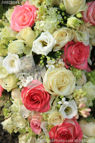 Image of Pink and white bridal arrangement