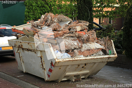 Image of Loaded dumpster