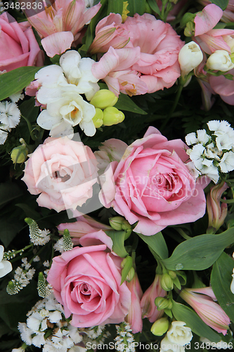 Image of Pink and white bridal arrangement