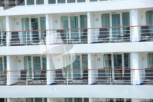 Image of Cruise ship cabins