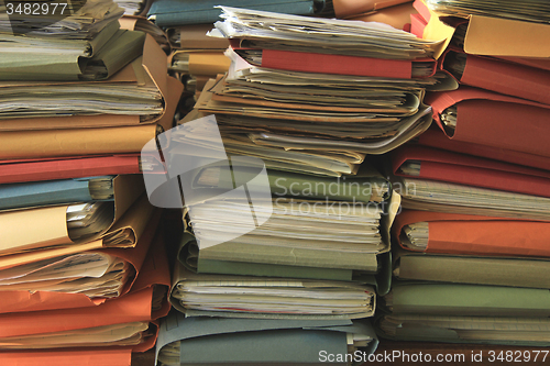 Image of Stacked office files