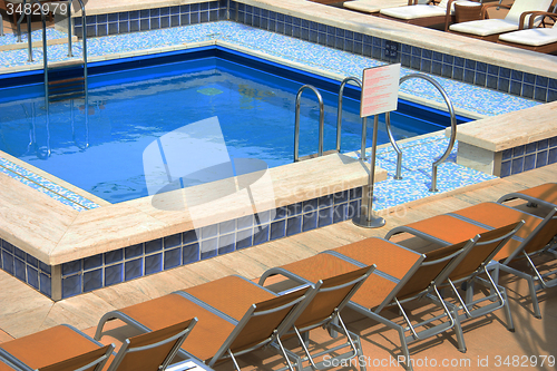 Image of Swimming pool area at cruise ship