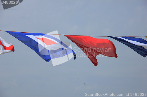 Image of Colorful signal flags