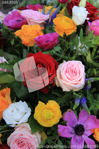 Image of Bright colored bridal flowers