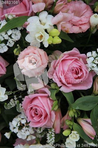 Image of Pink and white bridal arrangement