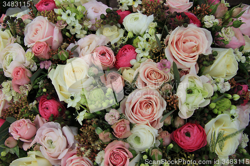 Image of Pink and white bridal arrangement