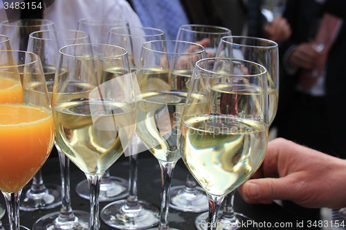 Image of Glasses on a tray
