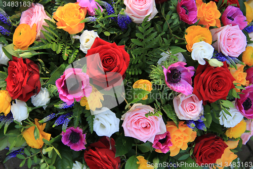 Image of Bright colored bridal flowers