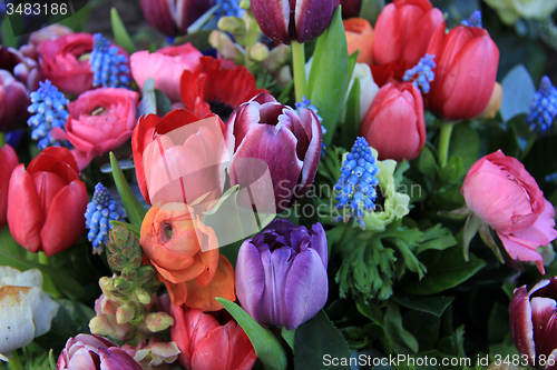 Image of Spring bouquet in bright colors